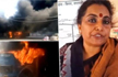 Watch: Woman Sets Bus on Fire on Being Stopped From Meeting PM  Modi And UP CM Yogi